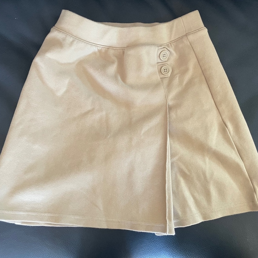 Girls Khaki School Skirt Size 10/12 by Cat and Jack
